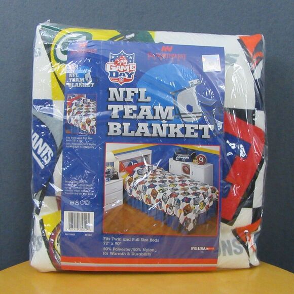 VTG Game Day NFL Team Blanket 72x90 Northwest Company USA Made Twin or Full Size - Picture 3 of 16
